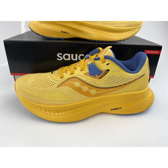NEW Saucony Guide 15 Gold Summit Women's Running Shoes Yellow Sneakers - Picture 4 of 12